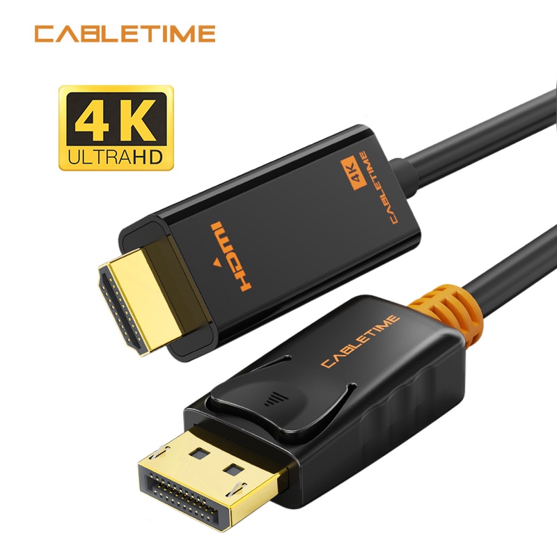 Cabletime DisplayPort-HDMI ̺ 4K60HZ DP-HDMI..